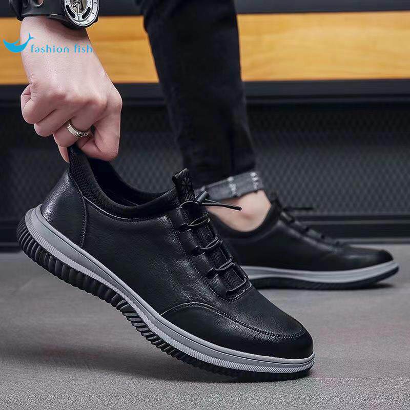 노동 보호 신발 남성 미끄럼 방지 방수 요리사 부드러운 밑창 작업화 주방 남성 특별 캐주얼 가죽 신발 가을 통근 신발