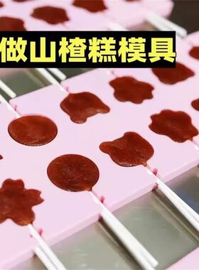 做山楂糕模具婴儿辅食巧克力奶酪棒棒糖果厨房烘焙耐高温矽胶工具