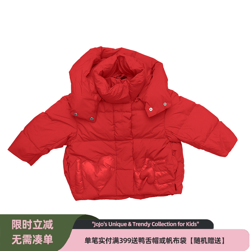jojo童装女童冬季新款羽绒服
