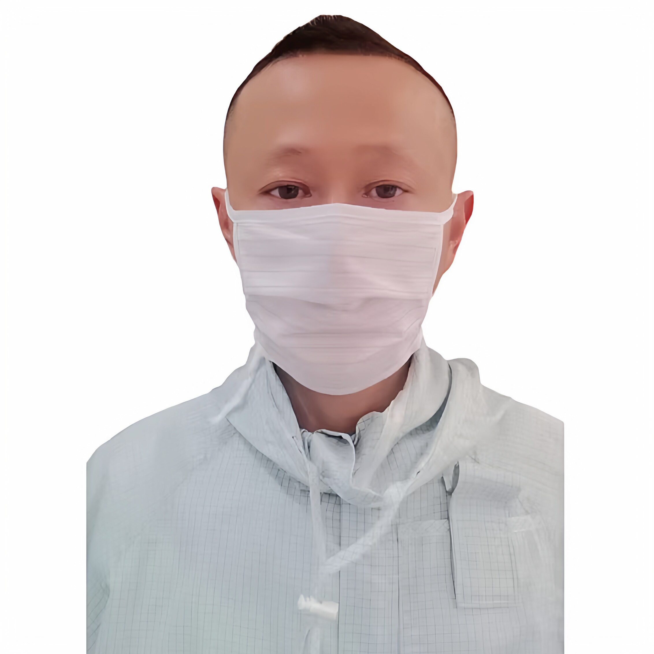 防静电布口罩透气速干无尘室药厂实验室防尘口罩绑带双层口罩