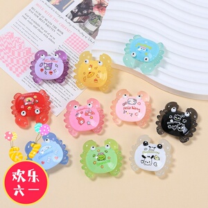 夜光乌龟螃蟹海洋造景卡通diy装饰品盲袋钥匙扣摆件树脂配件文具