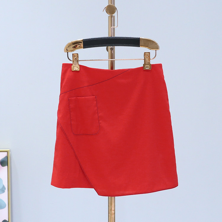 Two*The new skirt 2018 Summer wear brand Discount dress B8-449 temperament Solid Simplicity A word skirtin the Women's clothing/Boutique , Skirts  category - from Buy2taobao.com to provide professional Taobao agent buy service