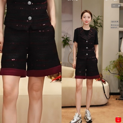 【哼哈冰冰】小香100%羊毛短裤BA07007