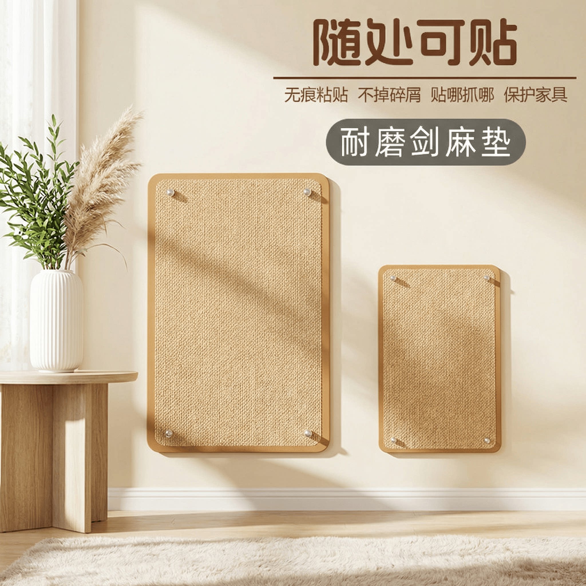 剑麻垫耐磨耐抓不掉屑保护沙发防图片