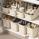 橱柜收纳盒厨房锅具收纳盒水槽下放锅盖架置物架调料杂物储物盒子