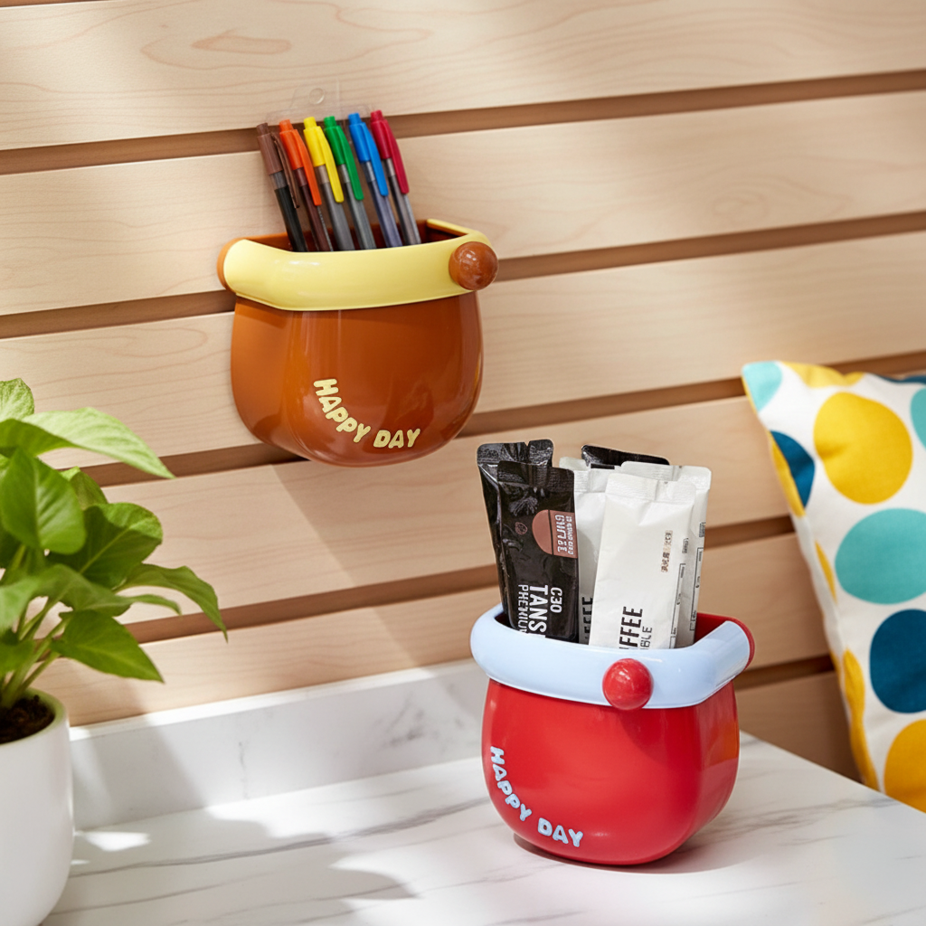 多巴胺磁吸壁挂收纳盒多功能置物盒可爱磁吸冰箱贴高颜值整理神器,收纳整理,壁式收纳盒,淘宝优惠券,粉丝福利购,淘宝优惠卷