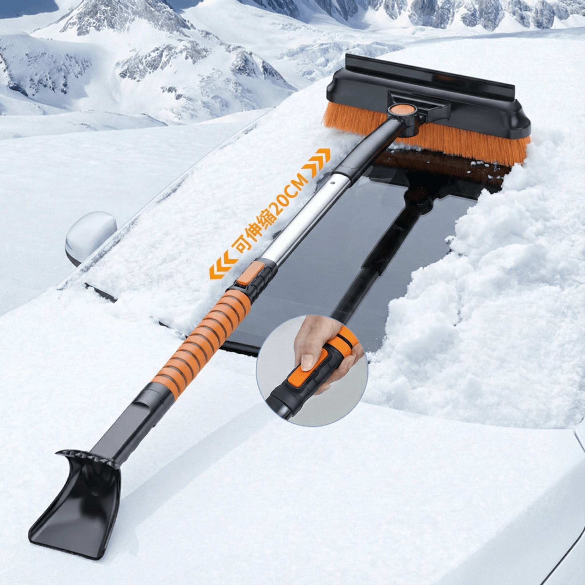 汽车可伸缩除雪铲车窗玻璃除霜冬季除冰铲子扫雪刷刮霜板清雪工具,汽车用品/电子/清洗/改装,车用除雪铲/除雪工具,淘宝优惠券,粉丝福利购,淘宝优惠卷
