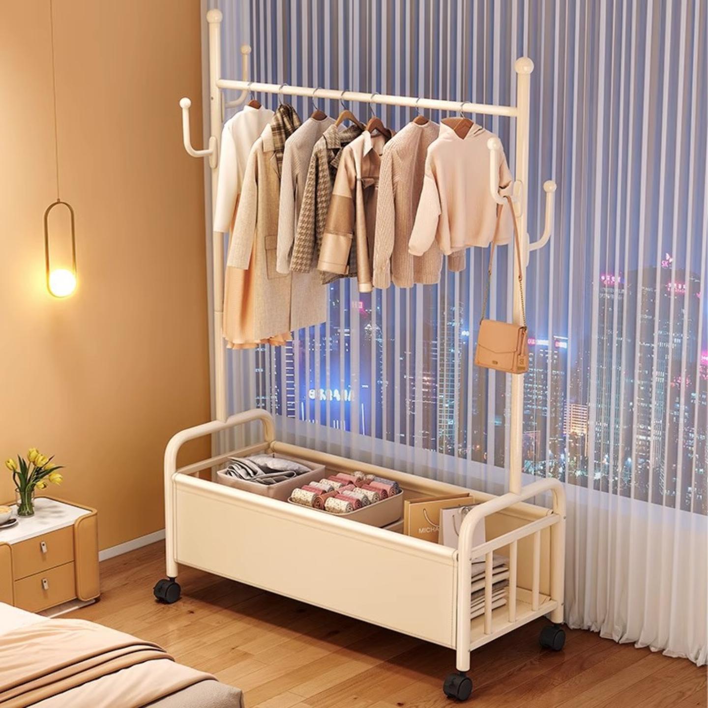 衣架卧室落地家用挂衣架子移动