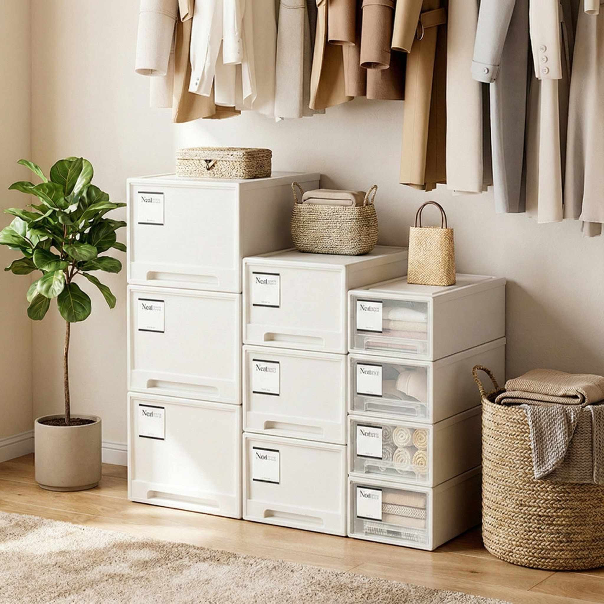 收纳箱抽屉式家用加厚衣柜衣服收纳杂物储物箱塑料箱子桌面收纳盒,收纳整理,收纳箱,淘宝优惠券,粉丝福利购,淘宝优惠卷