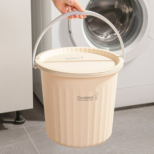 水桶带盖家用加厚塑料桶手提储水桶洗澡洗衣桶学生宿舍用桶盆套装