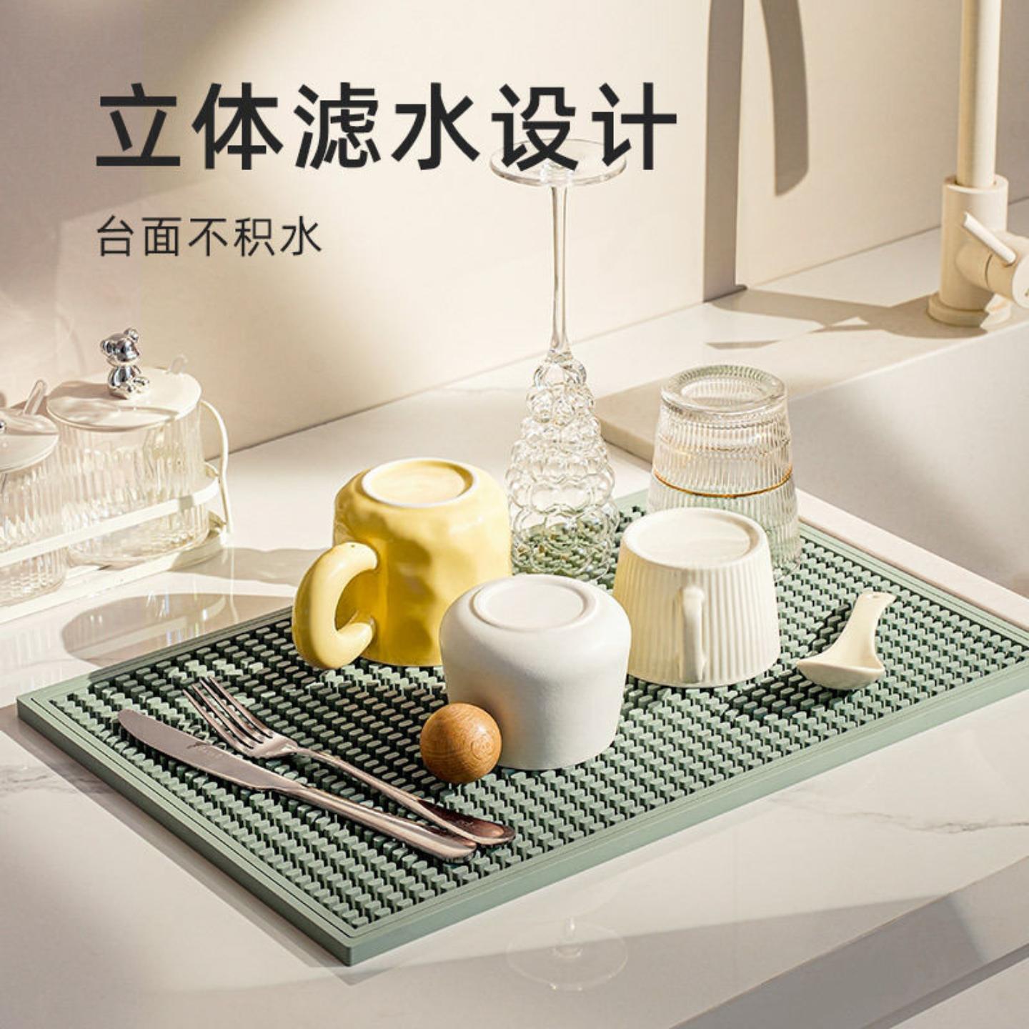 药丸沥水垫水龙头防溅水硅胶垫