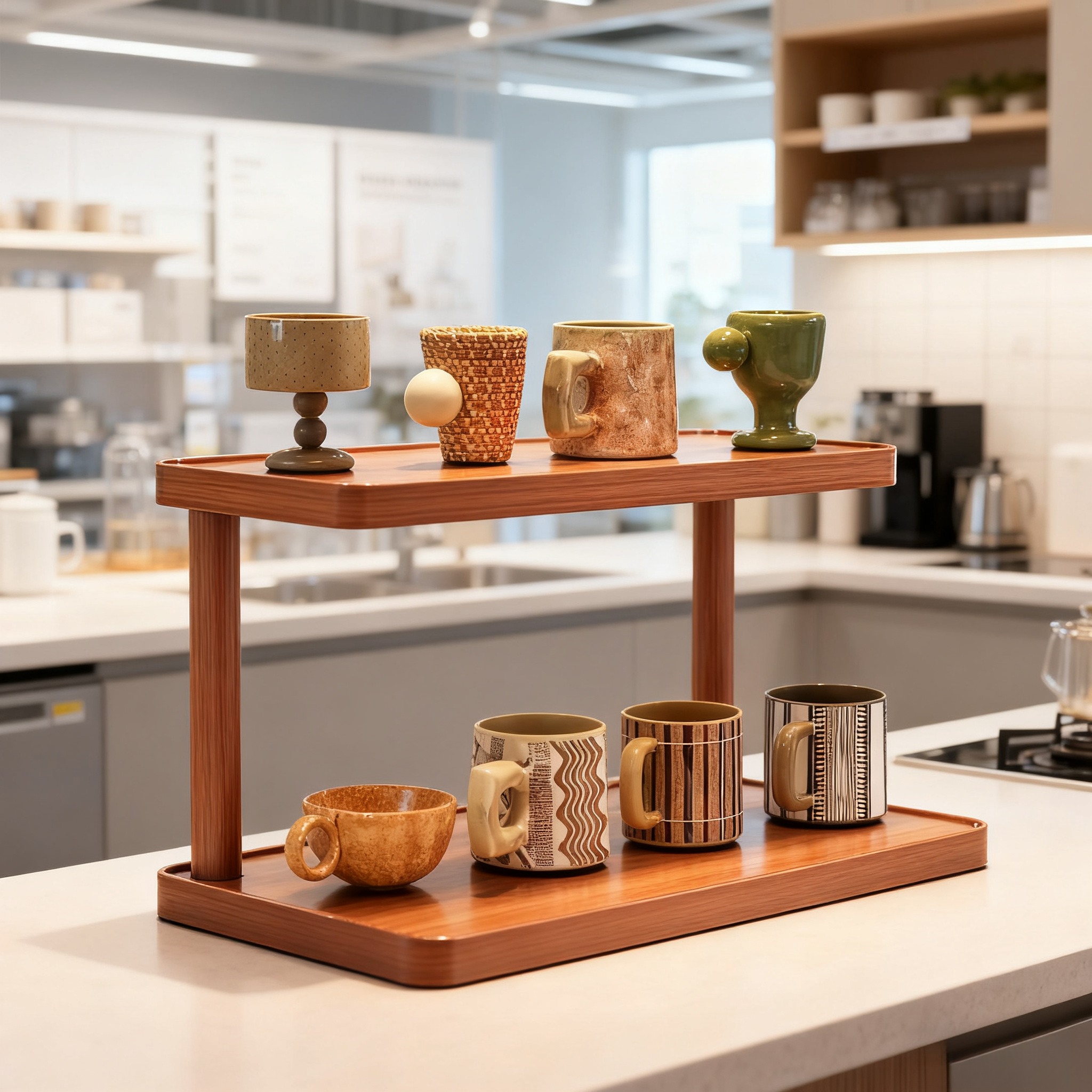 桌面置物架杯子收纳架家用餐桌