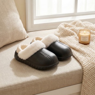 女款 舒适家用男士 冬季 室内居家保暖毛绒拖鞋 秋冬天家用 新款 棉拖鞋