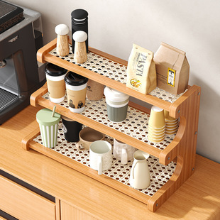 梯形置物架绿植飘窗阳台花架沥水多层收纳架阶梯式 杯架桌面展示架