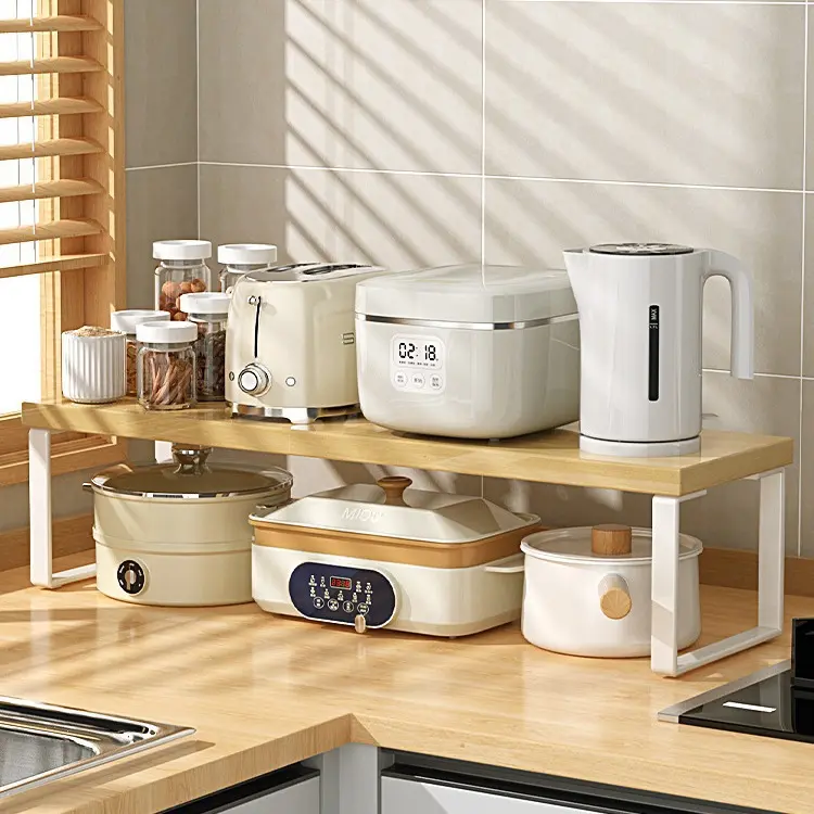 厨房桌面置物架台面分层收纳隔板