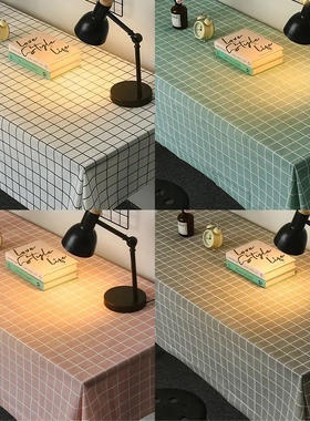 家用桌布防水防油免洗ins北欧家用长方形餐桌台布茶几布PEVA桌垫