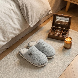 男款 女款 冬季 室内居家保暖毛绒拖鞋 家用情侣秋冬天家用 新款 棉拖鞋