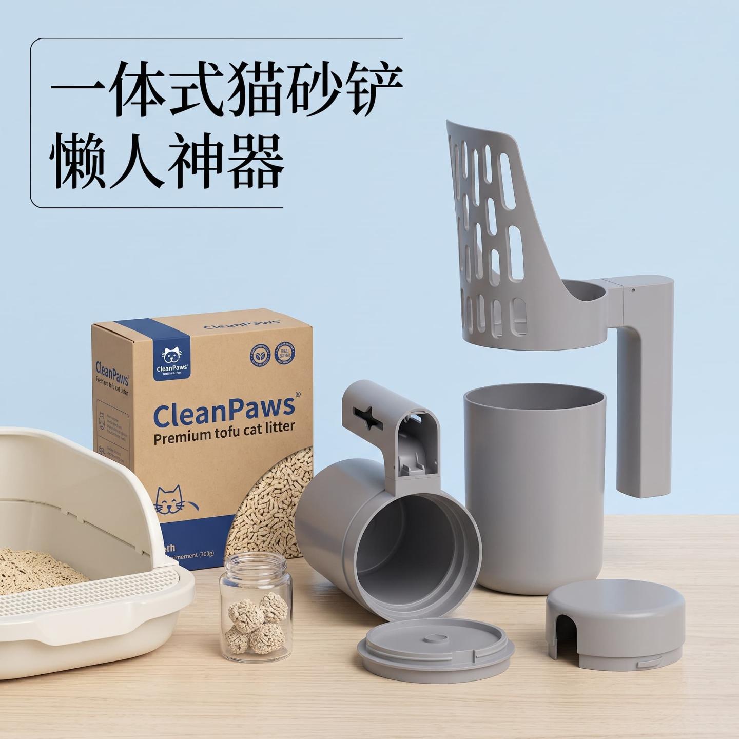 宠物带垃圾桶大容量收纳盒图片
