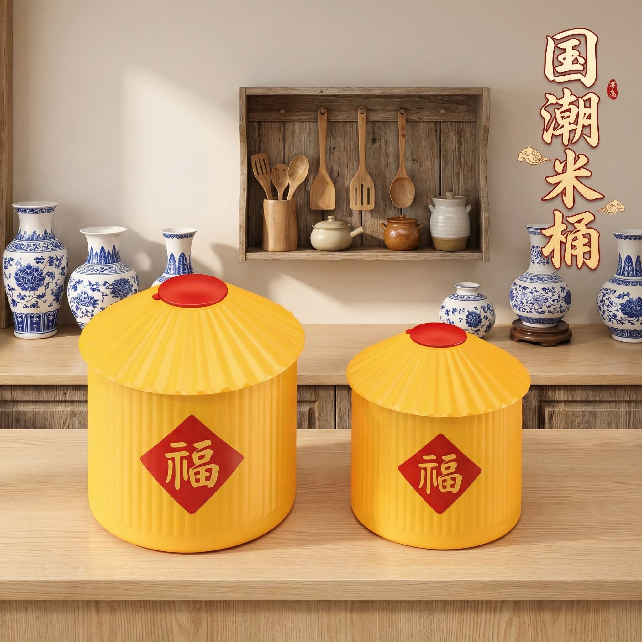 新款米桶储粮桶防潮防虫中米粮收纳桶五谷杂粮桶大米面粉收纳家用