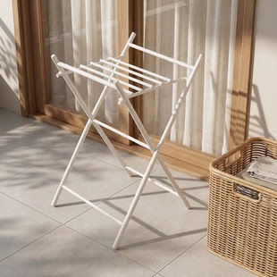 新款 挂衣架落地家用折叠室内晾衣架简易卧室加厚晒衣架阳台晾晒架
