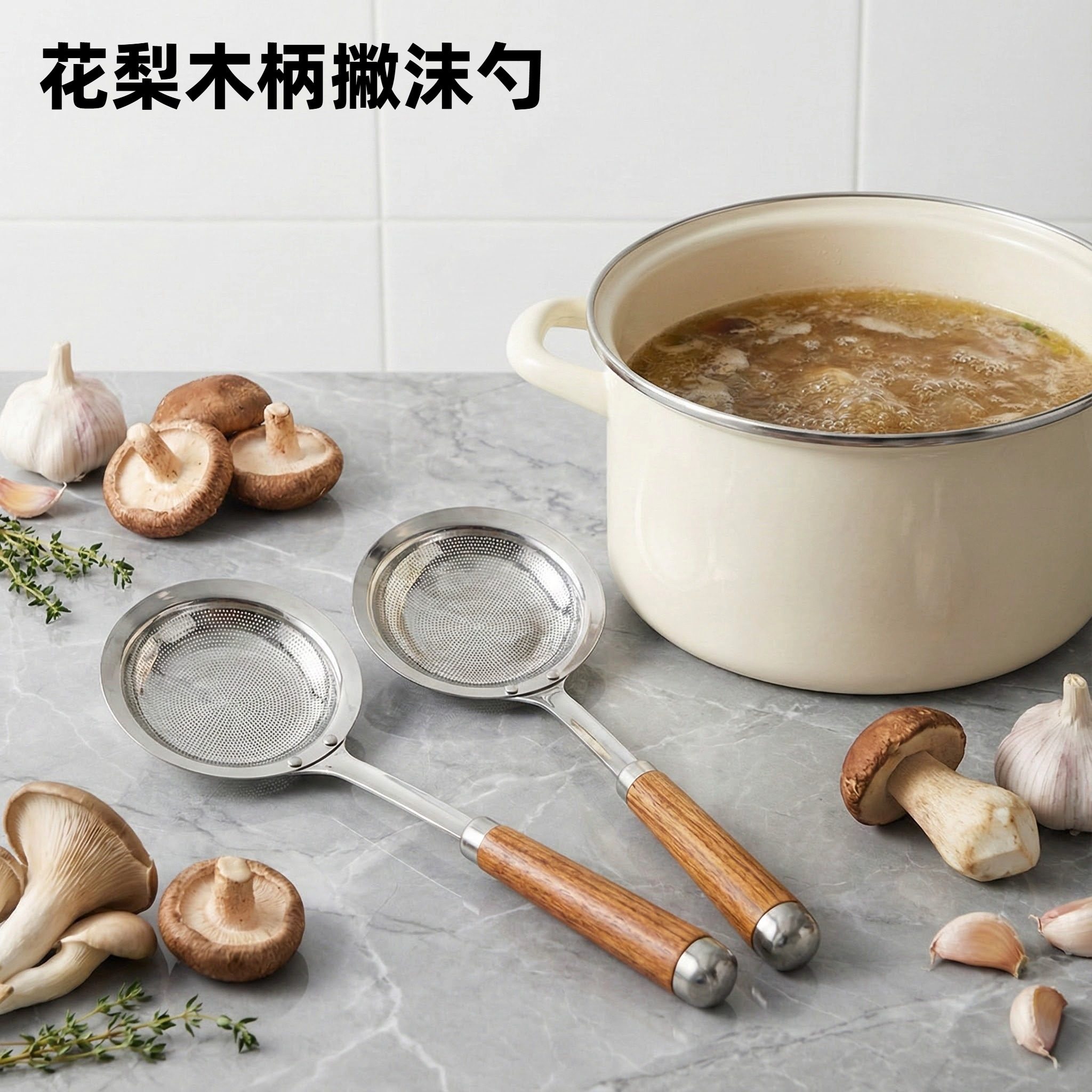 不锈钢打沫勺花梨木柄撇沫勺家用厨房豆浆过滤网勺火锅隔油勺家用,厨房/烹饪用具,漏勺/滤网勺,淘宝优惠券,粉丝福利购,淘宝优惠卷