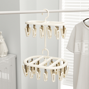 袜子晾衣架多夹子袜子夹阳台晾晒袜子神器多功能挂内衣内裤 袜夹子