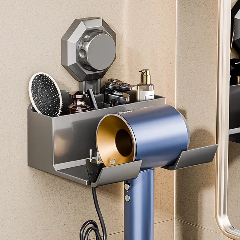 家用吸盘吹风机支架卫生间置物架