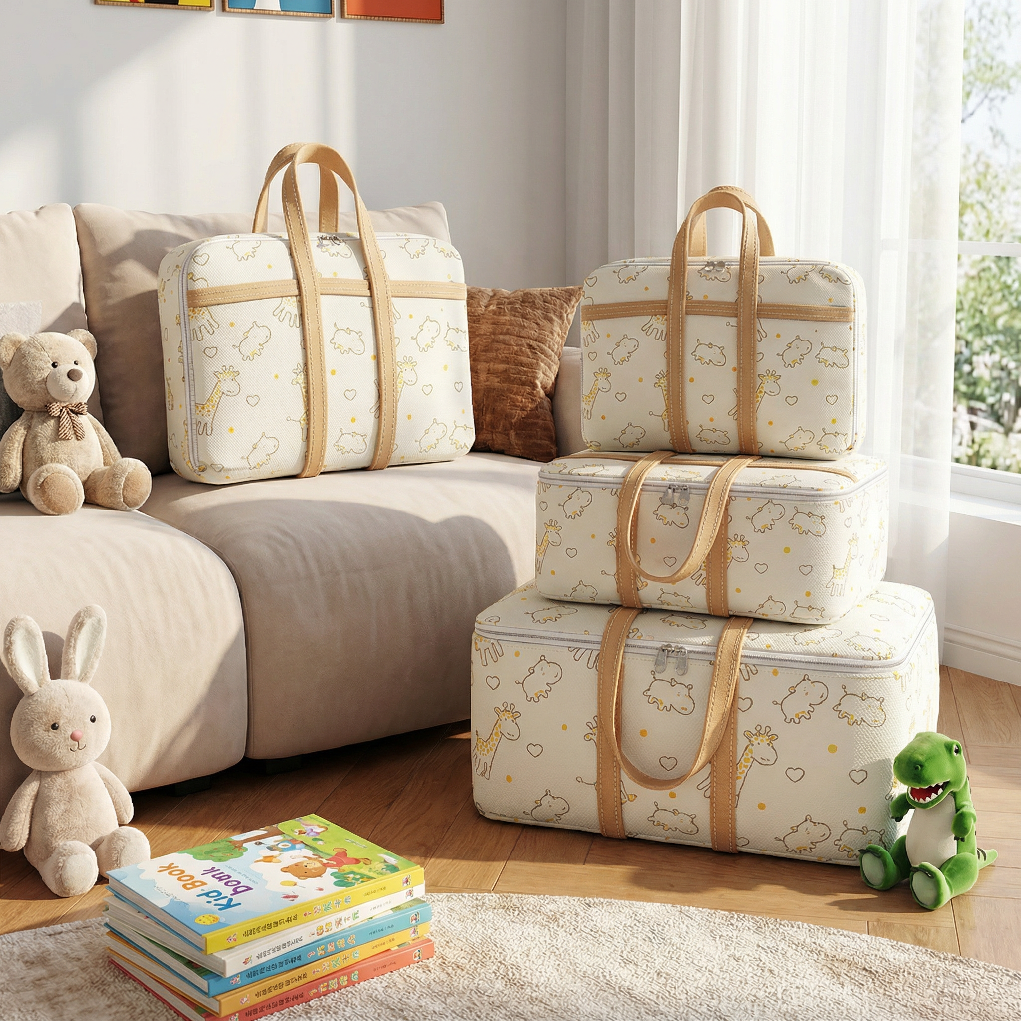 幼儿园学生手提棉被袋收纳袋子