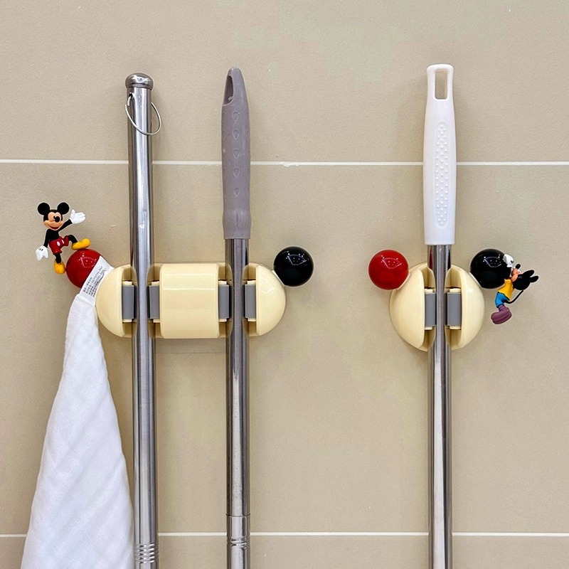 拖把壁挂夹扫把拖布夹强力可爱