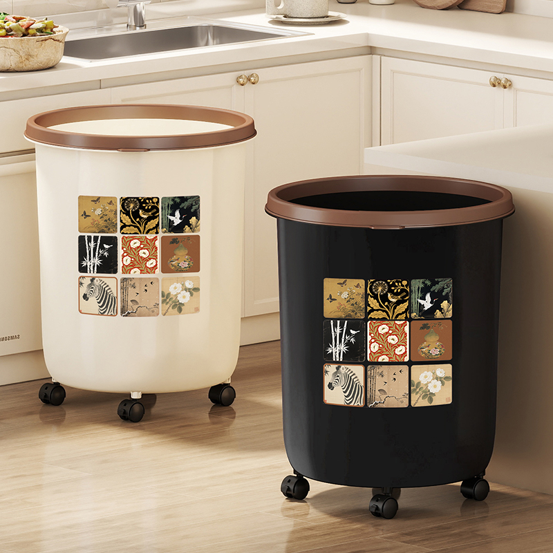 厨房专用垃圾桶大容量带轮可移动