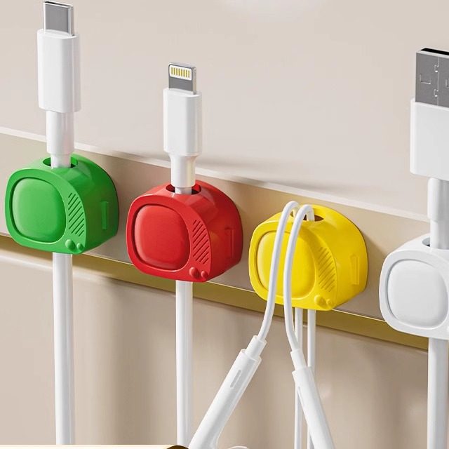 桌面理线器手机充电线数据线整理走线固定器收纳束集线器卡扣卡通,收纳整理,理线器/集线器/绕线器,淘宝优惠券,粉丝福利购,淘宝优惠卷