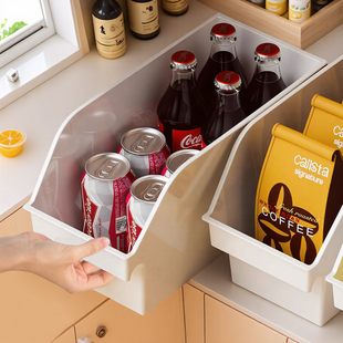 橱柜收纳盒家用下水槽拉篮储物盒桌面杂物收纳筐厨房用品整理箱fh
