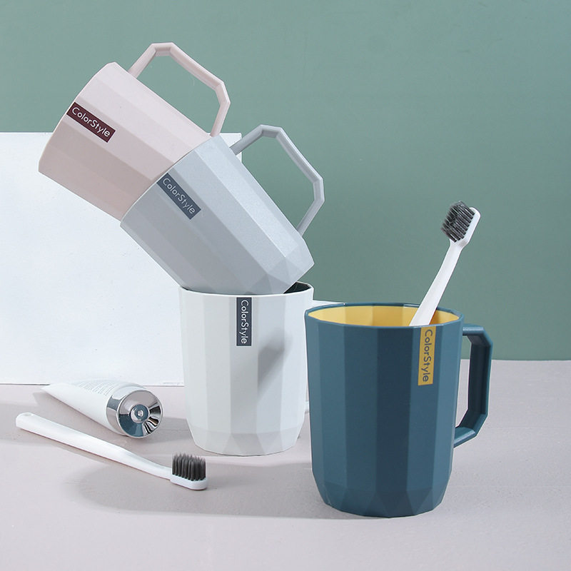 创意家用时尚简约漱口杯儿童刷牙杯塑料杯便携式旅行洗漱牙刷杯