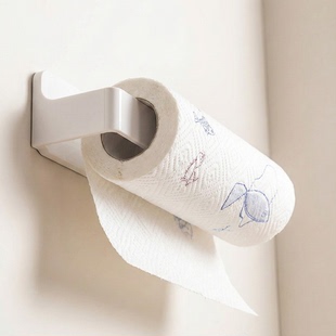 厨房免打孔纸巾架子冰箱磁吸壁挂式 置物保鲜膜收纳架置物架卷纸架