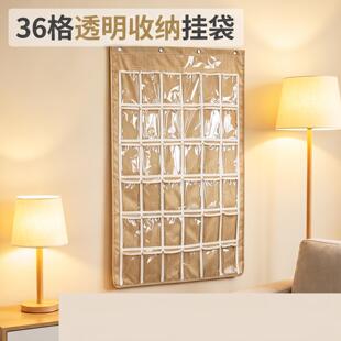 透明款卡片收纳挂袋学习识字挂袋多层立体幼儿园壁挂式卡袋家用