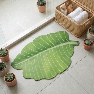 浴室吸水速干地垫卫生间防滑软硅藻泥脚垫家用淋浴房门口卧室地毯