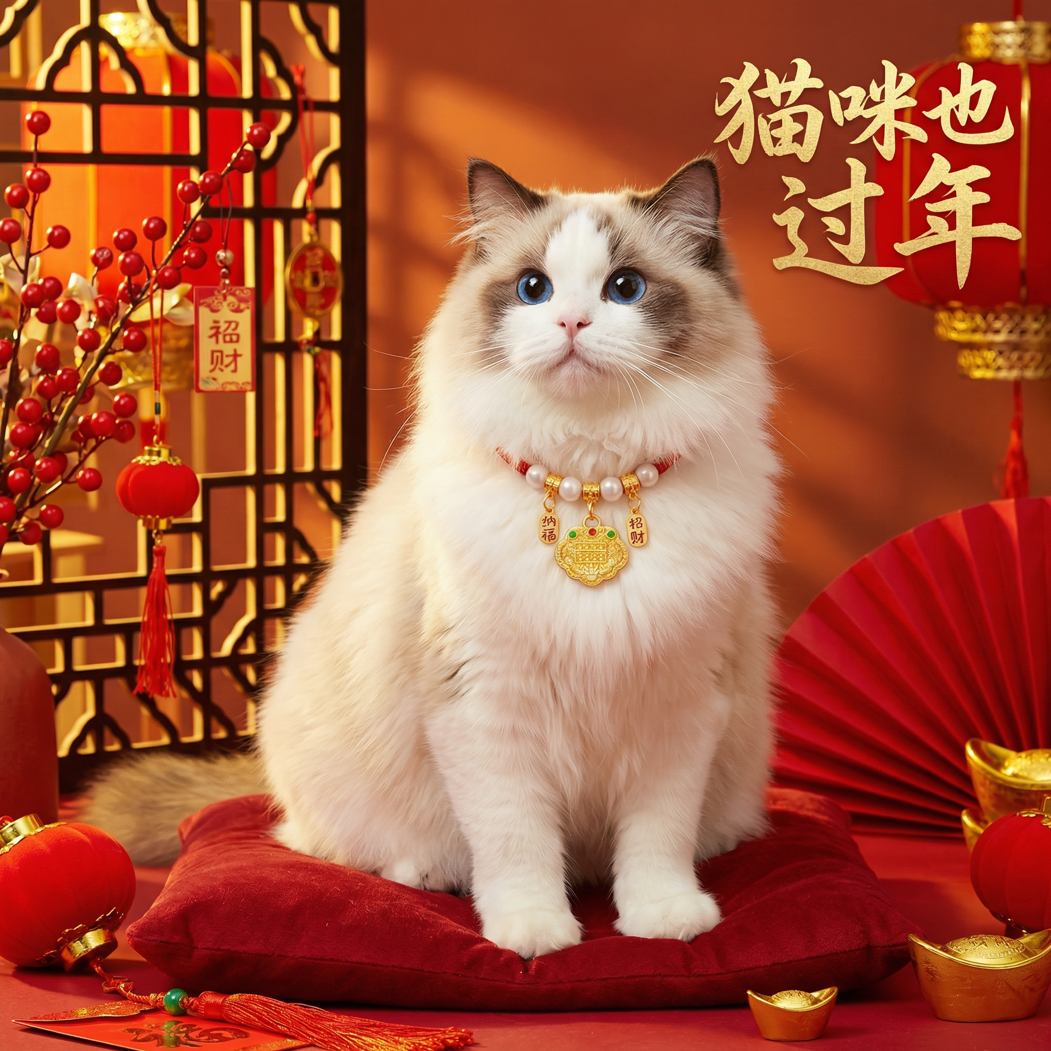 宠物项圈猫咪狗长命锁项链小猫铃铛声脖子吊坠颈饰吉祥如意小宠物,宠物/宠物食品及用品,项圈/肩带,淘宝优惠券,粉丝福利购,淘宝优惠卷