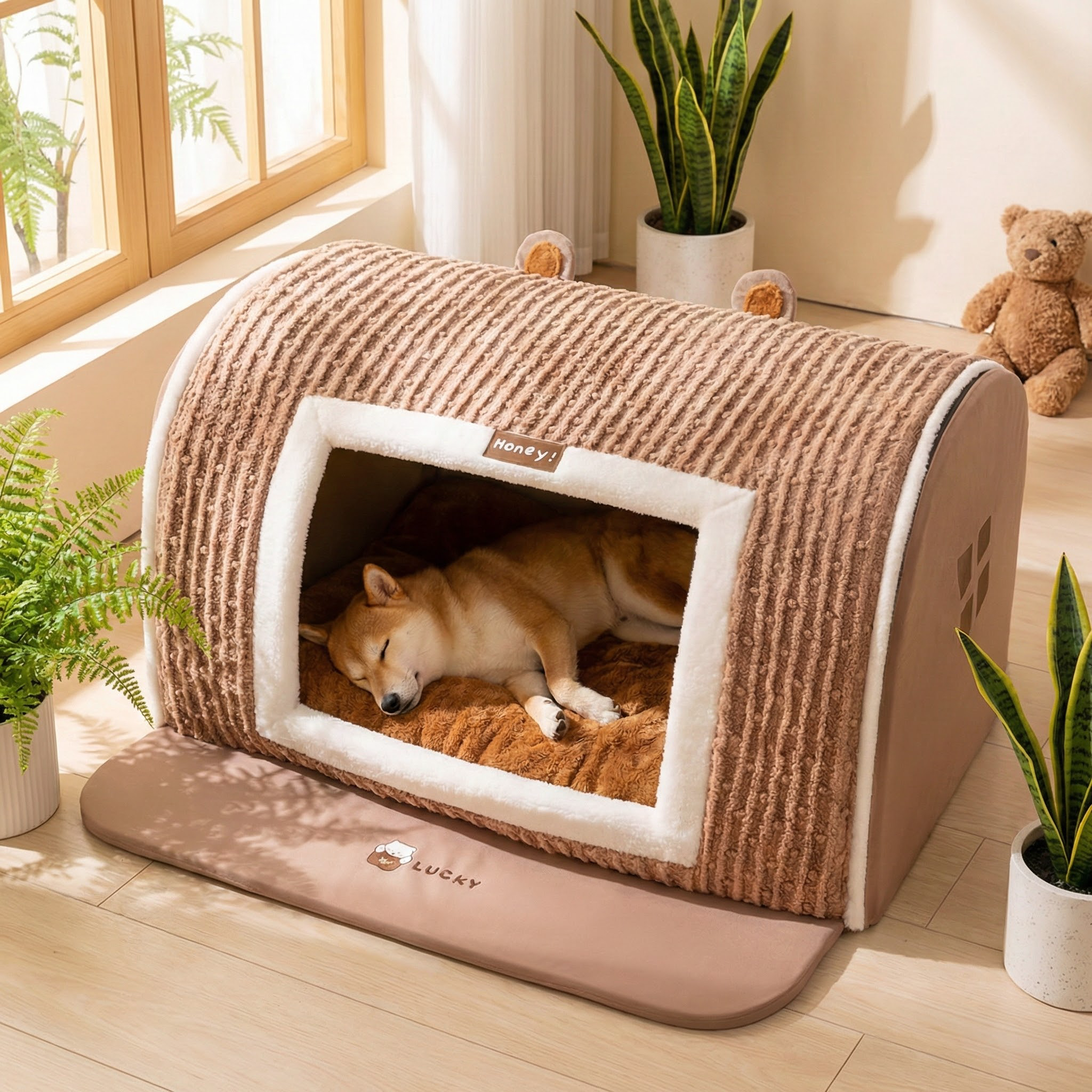 秋冬季狗狗中小型犬立体弧形房子狗窝保暖加厚猫窝大狗宠物窝室内,宠物/宠物食品及用品,狗窝/屋/帐篷/沙发,淘宝优惠券,粉丝福利购,淘宝优惠卷