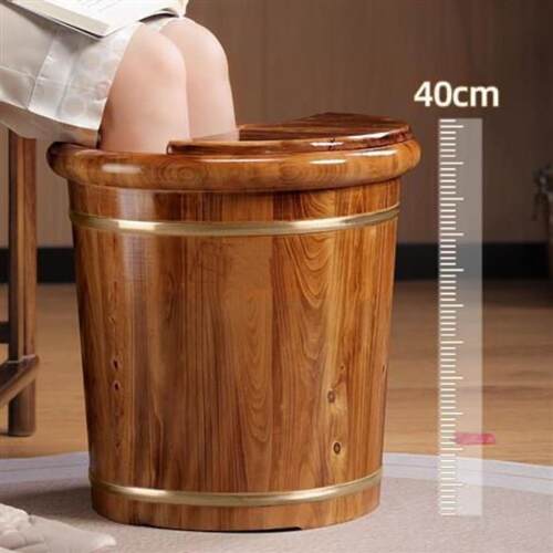 泡脚桶木桶过小腿加热按摩实木