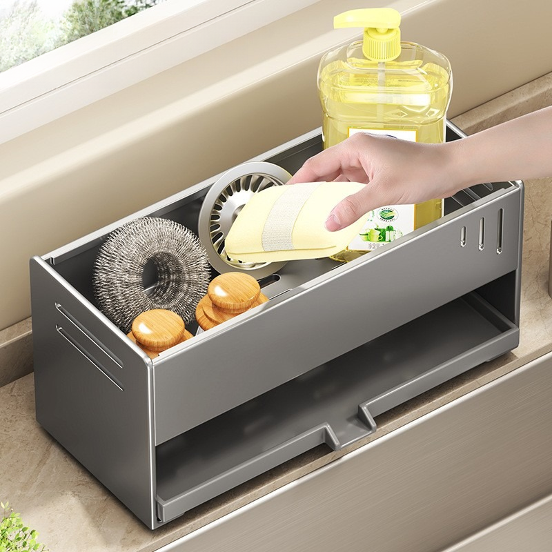 不锈钢海绵架水槽沥水架