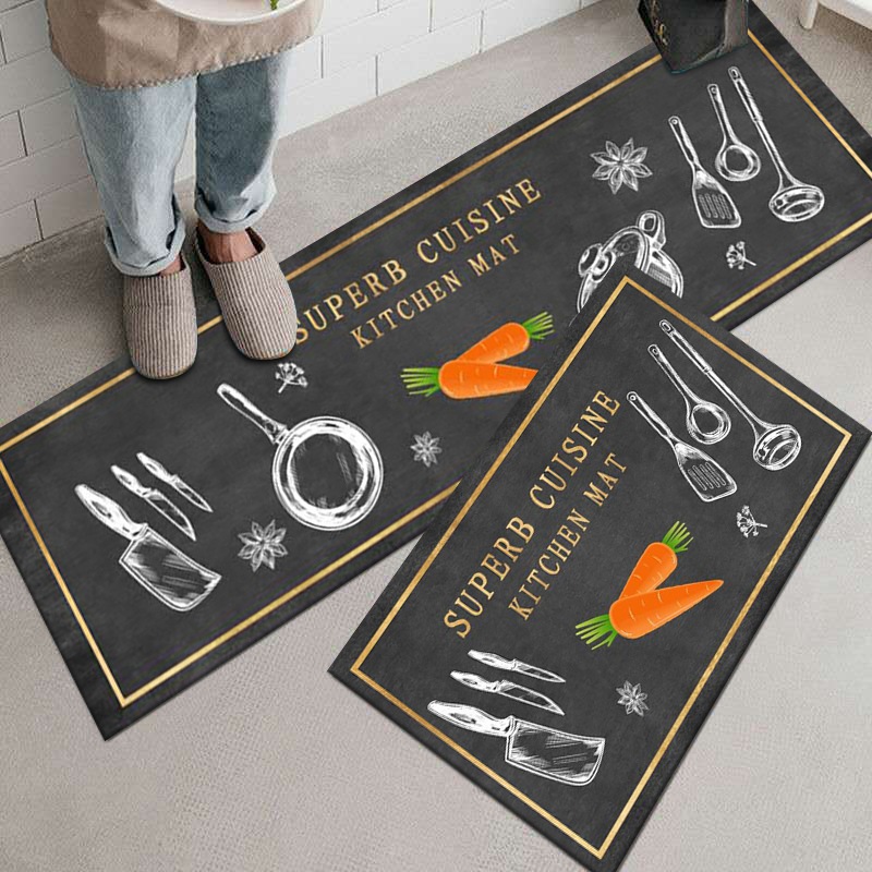 卡通厨房卫生间地垫吸水防滑