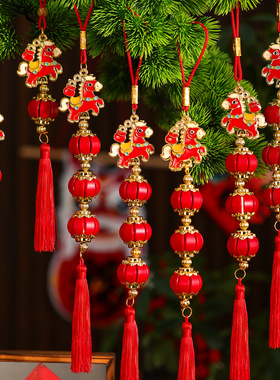 新款红灯笼串挂件新年装饰品春节