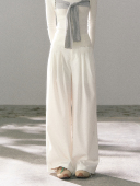 THEA买手店Lafreedom26春夏新款 压褶设计感直筒阔腿裤 品牌直发