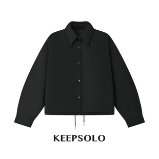 THEA买手店KEEP SOLO 25秋冬短款抽绳翻领鹅绒服品牌直发