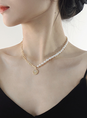 小众轻奢高级感不对称珍珠项链