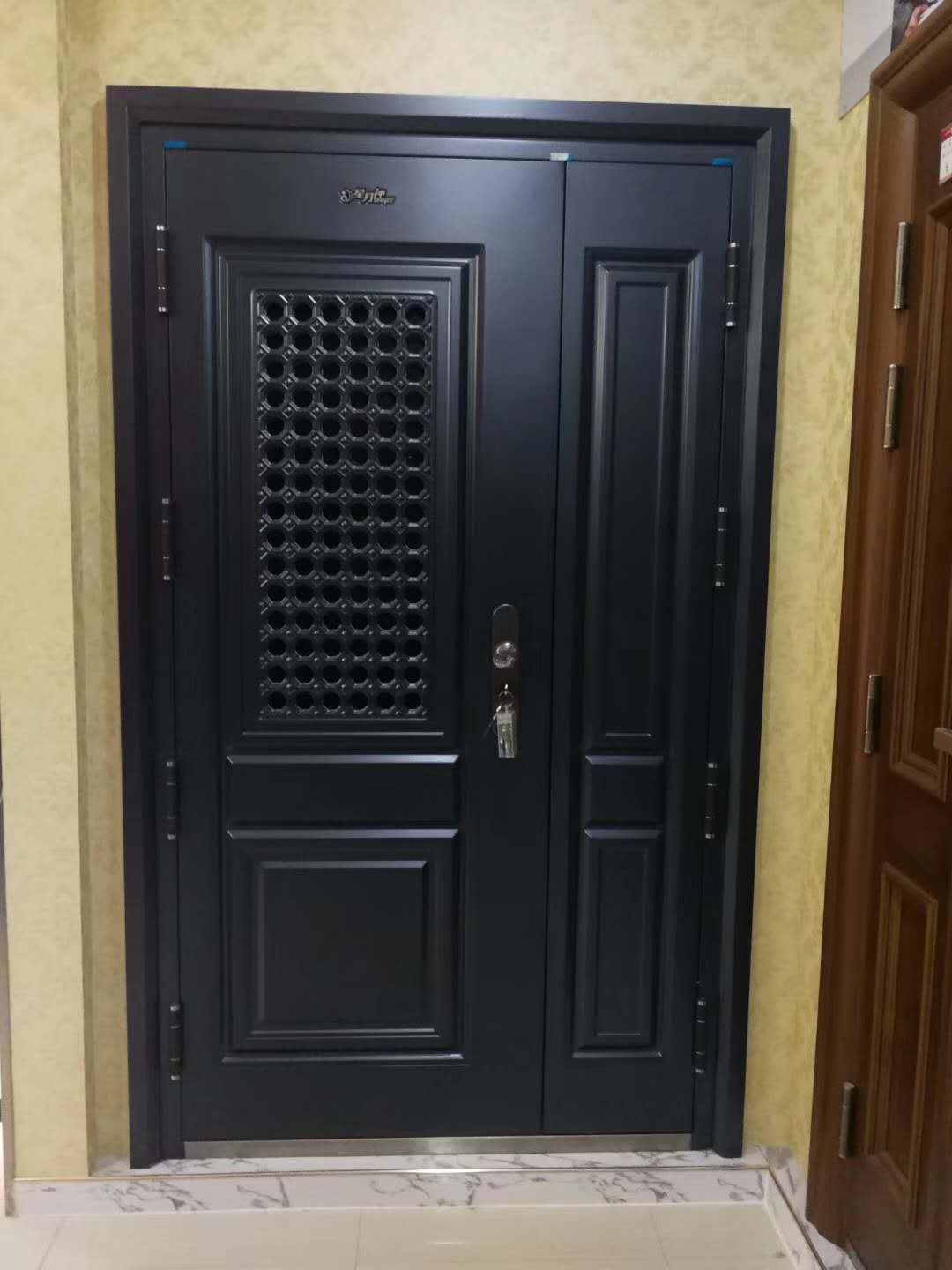 星月神防盗门c279w甲级防盗通风门 门中门 双色门 进户门大门