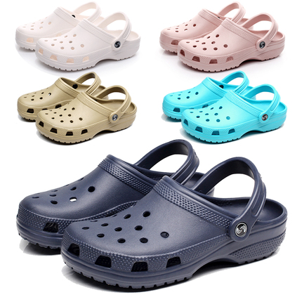 Celebrity Nurse Clogs Women's Summer Couple Beach Shoes Men's Non-Slip Casual Large Size Sandals Home Cotton Slippers