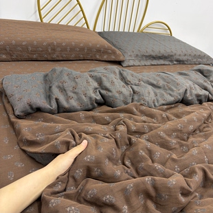 通用柔软舒适 A类母婴级全棉炫彩双层纱被罩四季 洛可可