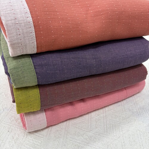 A类母婴级全棉炫彩双层纱床单四季通用柔软舒适透气