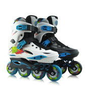 鞋 freestyle溜冰鞋 专业花式 成人平花旱冰鞋 单排M1男女 费斯轮滑鞋